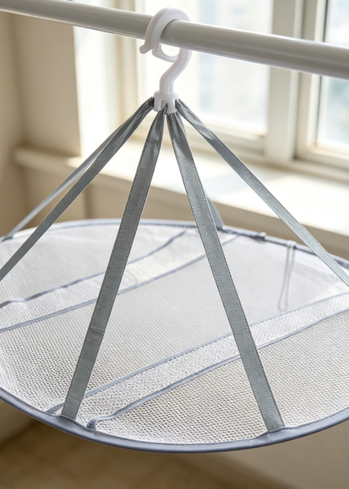 Hanging Mesh Flat Dryer for Sweaters & Delicates Portable