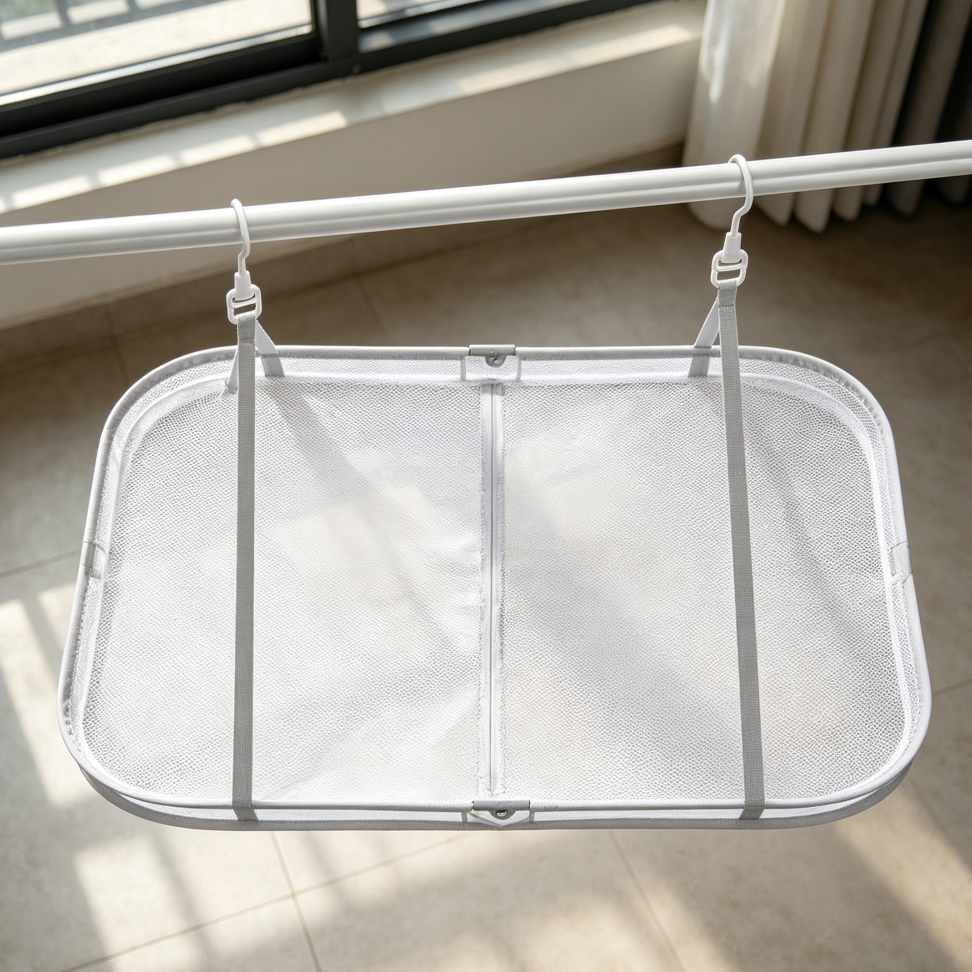 Nylon Mesh Flat Hanging Drying Net 27.6x19.7 in 1-Tier - Image 2