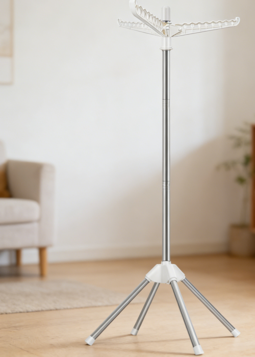 59-Inch Foldable Stainless Steel Tripod Airer