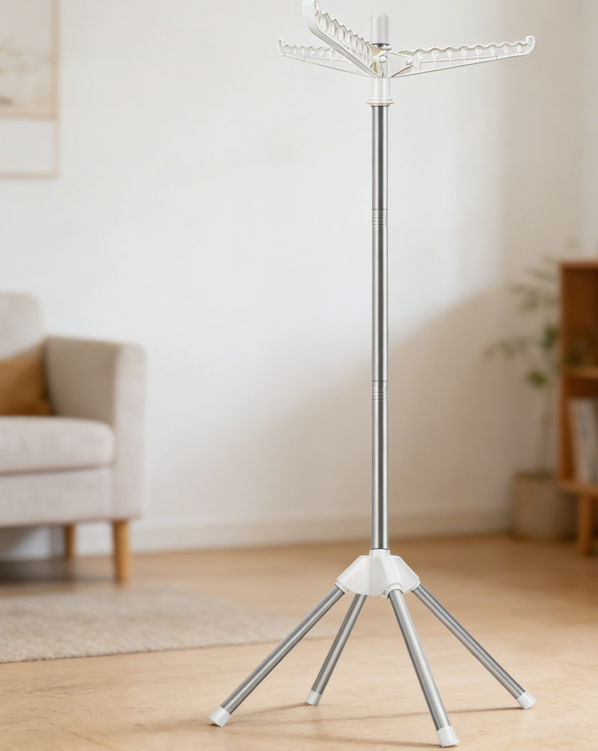 59-Inch Foldable Stainless Steel Tripod Airer