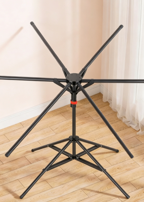 Foldable Tripod Stand with Adjustable Poles and Hooks