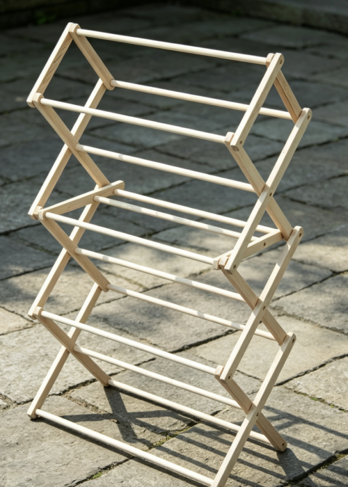 Amish Handmade Wooden Foldable Drying Rack