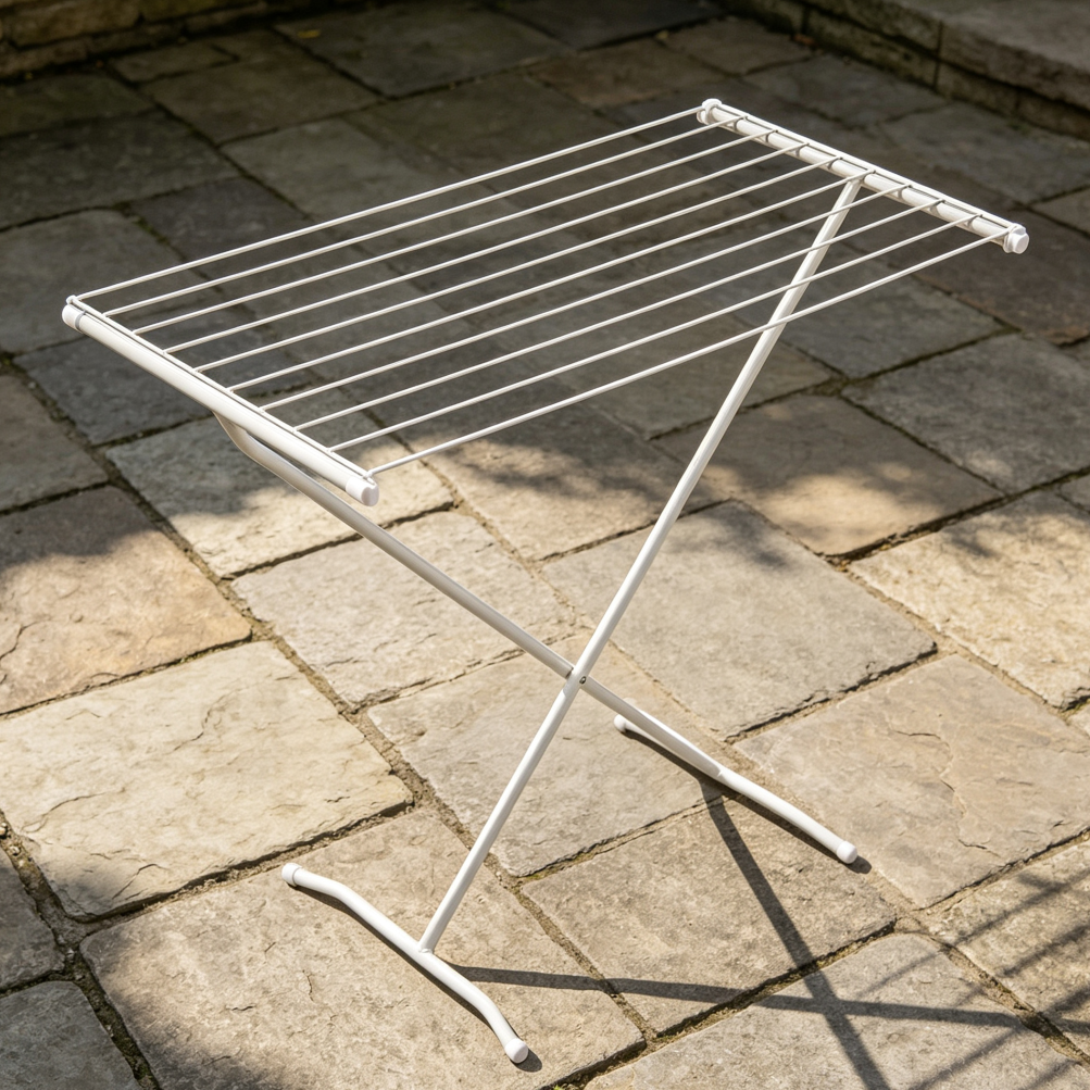 X-Frame Collapsible Metal Drying Rack - Image 2