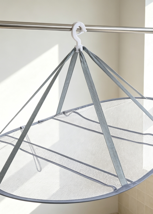 Hanging Mesh Flat Drying Rack Breathable Portable
