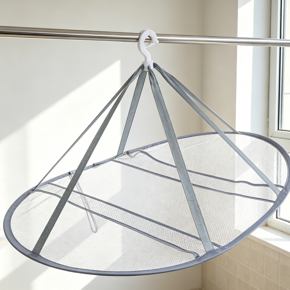 Hanging Mesh Flat Drying Rack Breathable Portable
