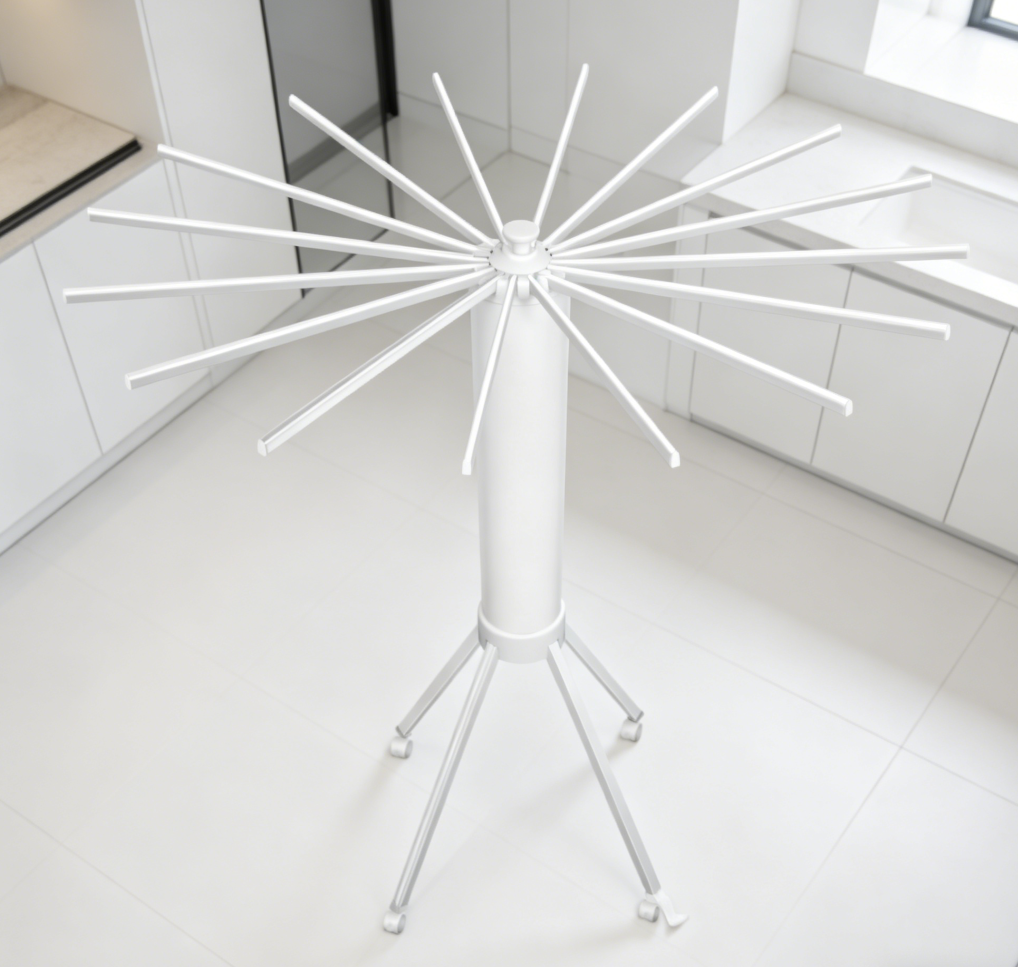 Modern Foldable Tripod Rack with Wheels - Image 2