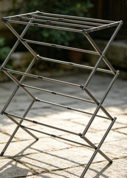 Silver 3-Tier Expandable Metal Drying Rack