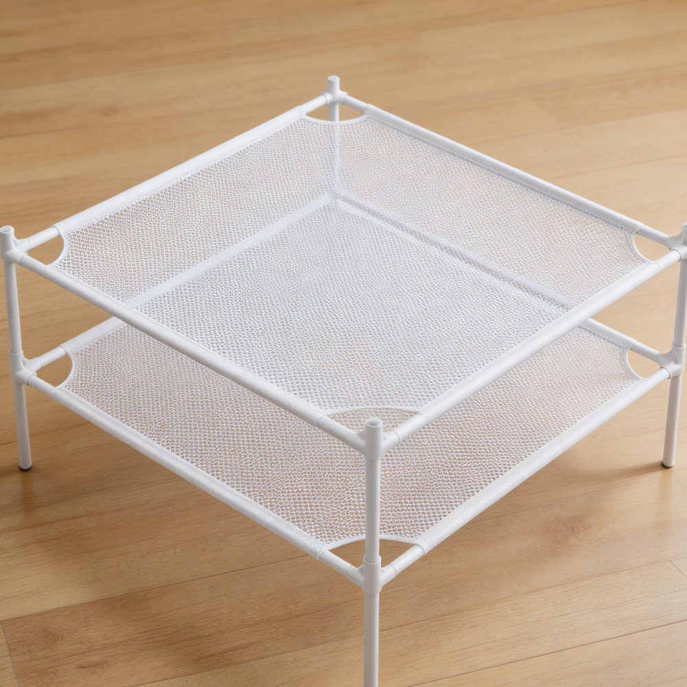2-Layer Stackable Mesh Flat Sweater Drying Rack - Image 2