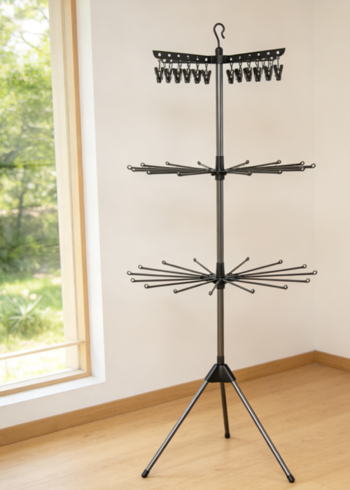 3-Tier Tripod Drying Rack with Rotatable Arms