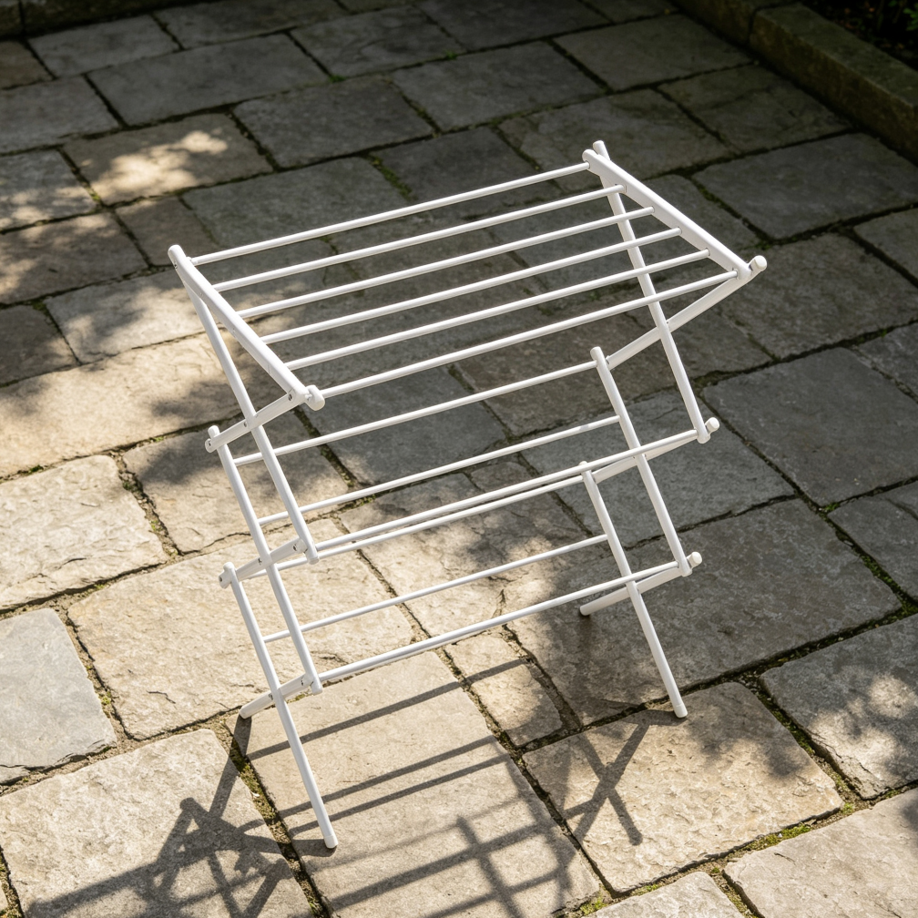 White Foldable Portable Drying Rack - Image 2
