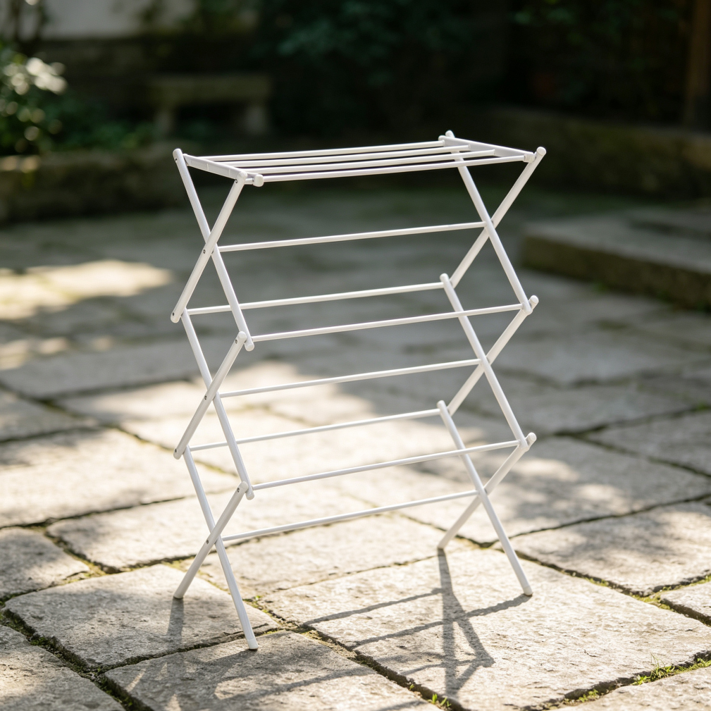 White Foldable Portable Drying Rack