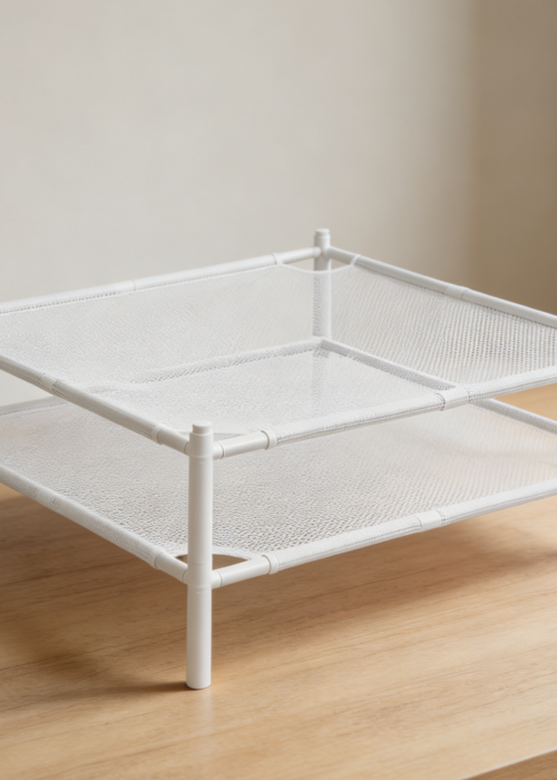 2-Pack Stackable Mesh Flat Dryer White