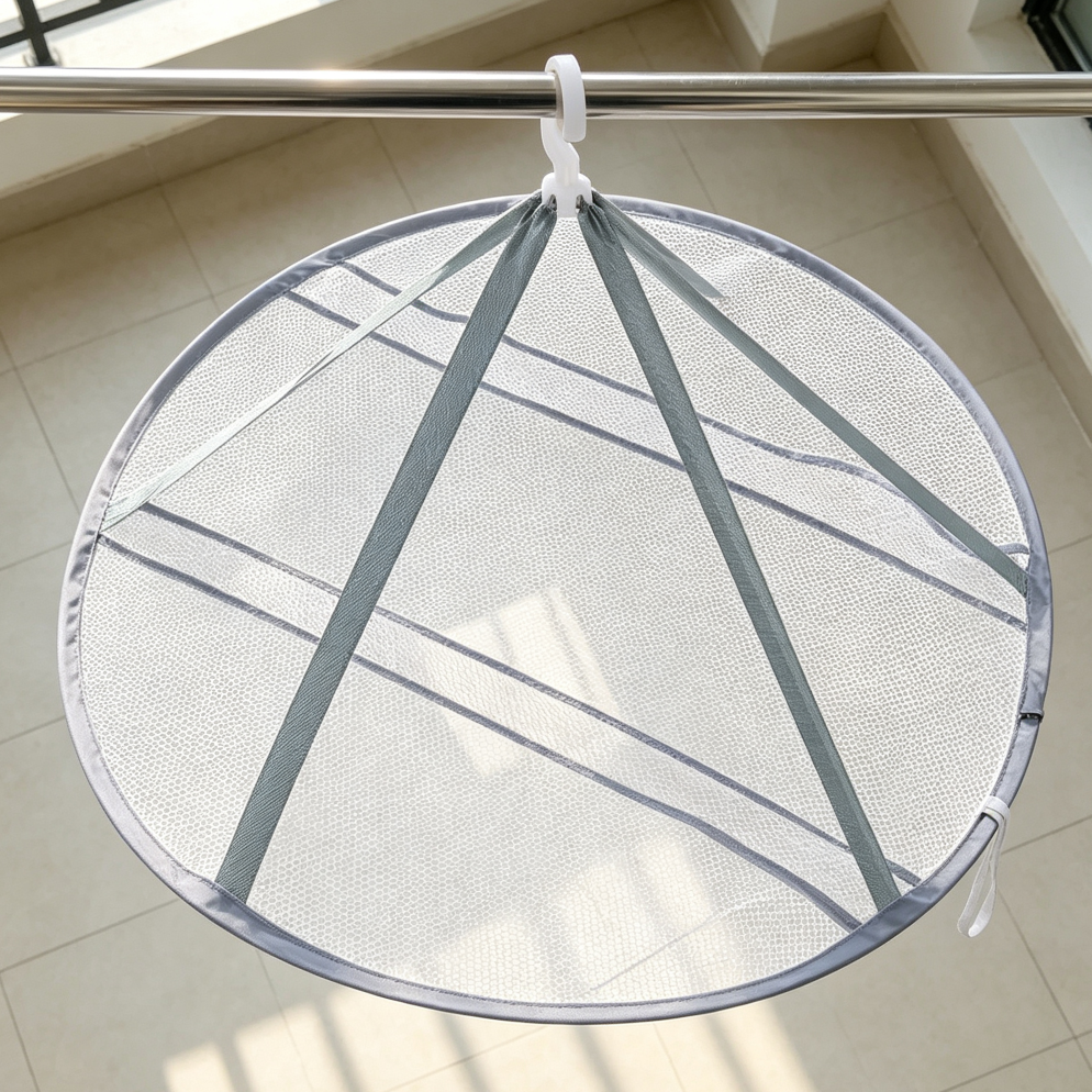 Single-Layer Hanging Mesh Flat Sweater Drying Rack