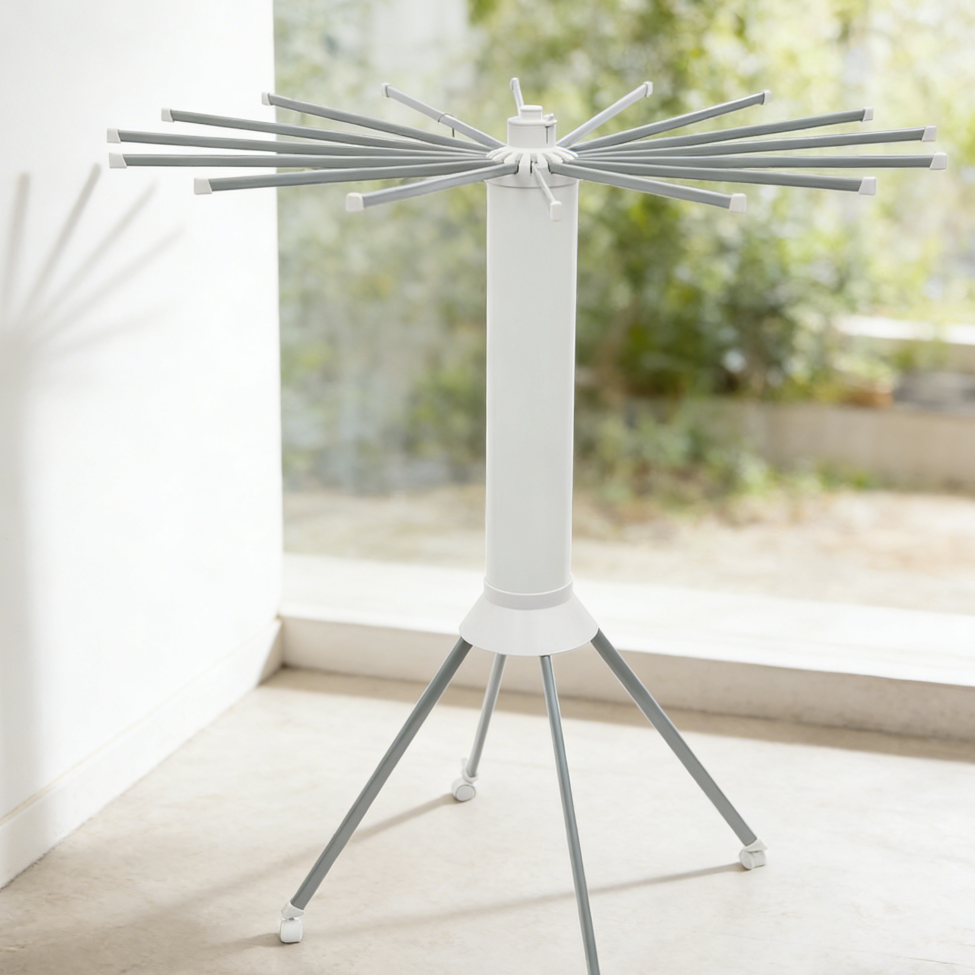 Floor Standing Tripod Drying Rack with Wheels - Image 2