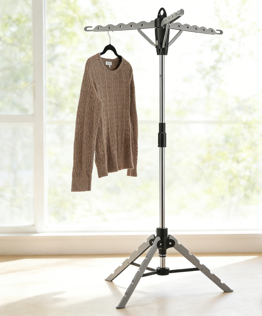 Portable Tripod Garment Drying Rack - Image 2
