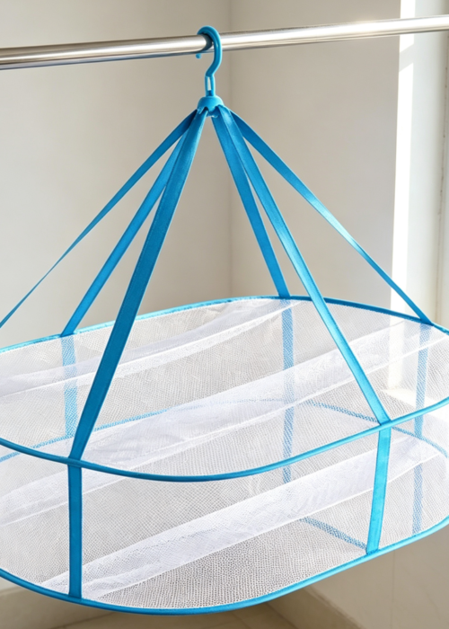 2-Tier Folding Hanging Mesh Sweater Dryer Portable