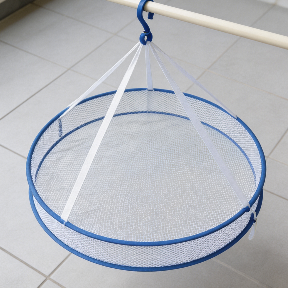 Folding Hanging Sweater Drying Basket Mesh - Image 2