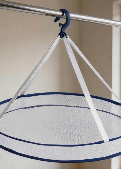 23" Round Foldable Hanging Mesh Underwear Dryer