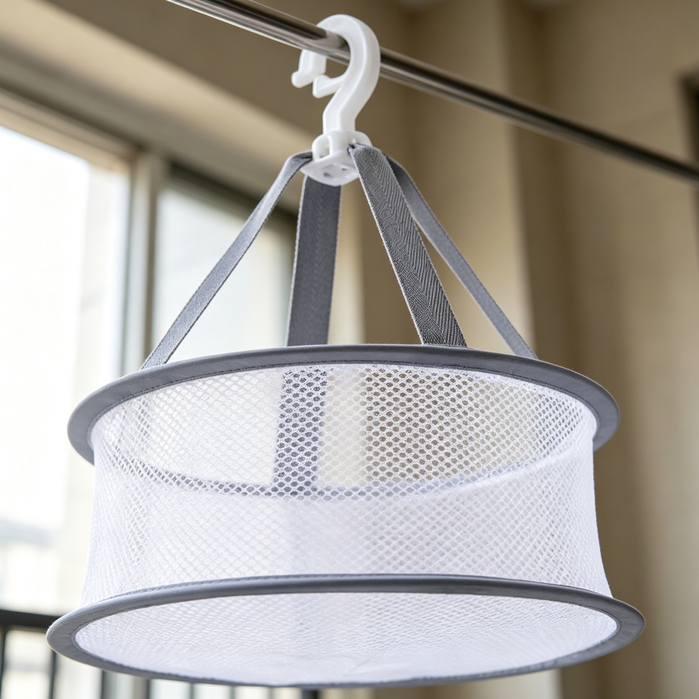 Foldable Mesh Flat Drying Basket 1-Piece